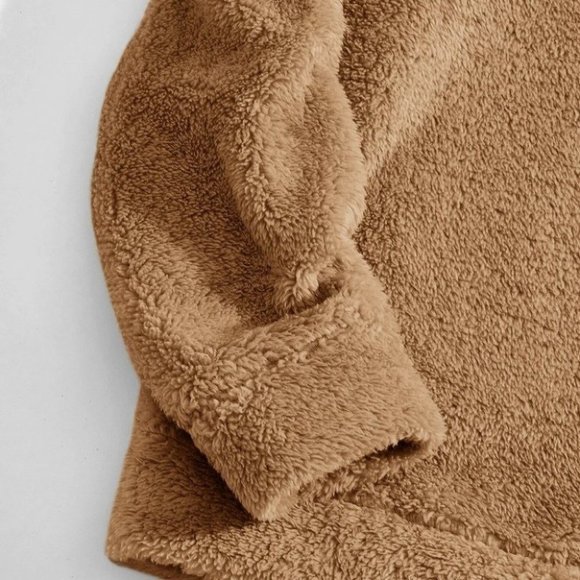 Camel Mens Teddy Hoodie - Picture 5 of 6